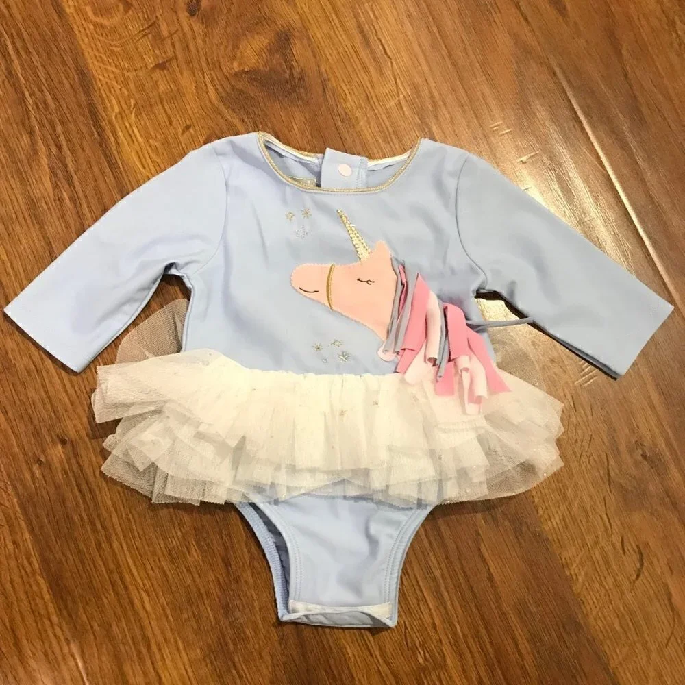 Mud pie unicorn swimsuit